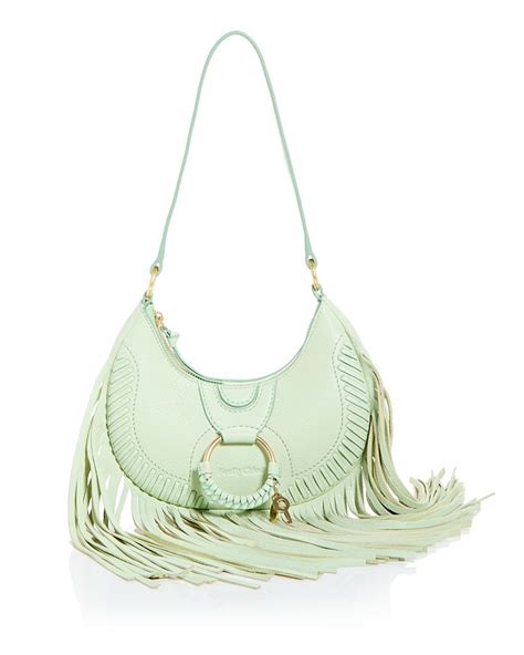 See by Chloé Fringe Leather Shoulder Bag 